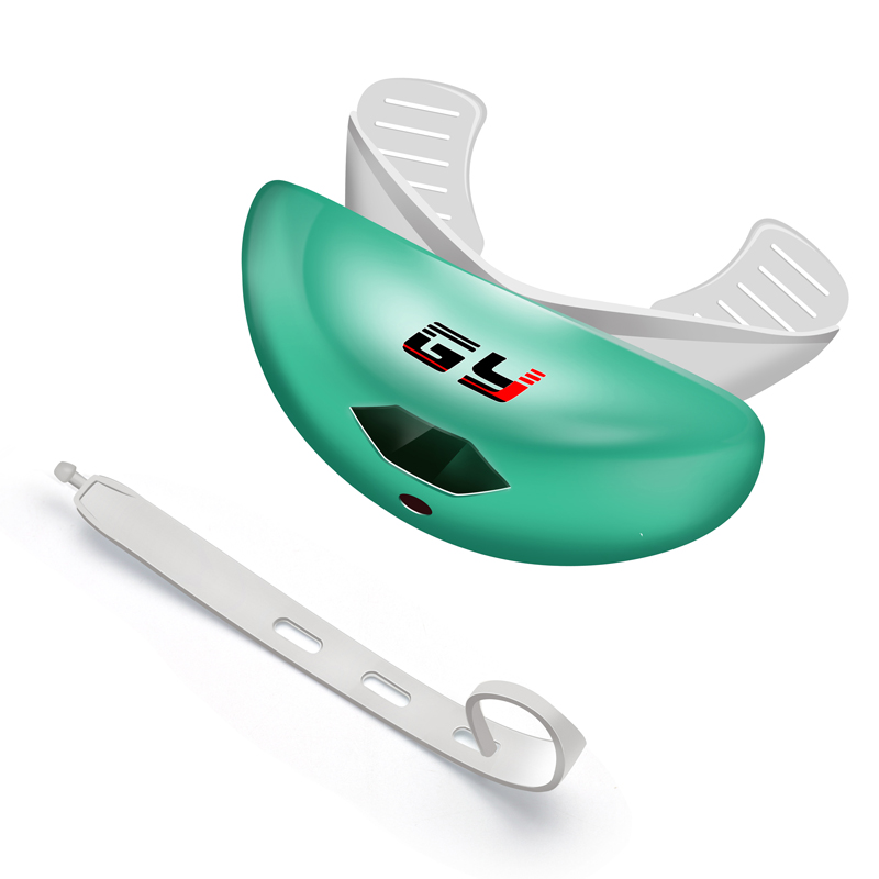 Protector bucal de fútbol americano para adultos personalizado verde