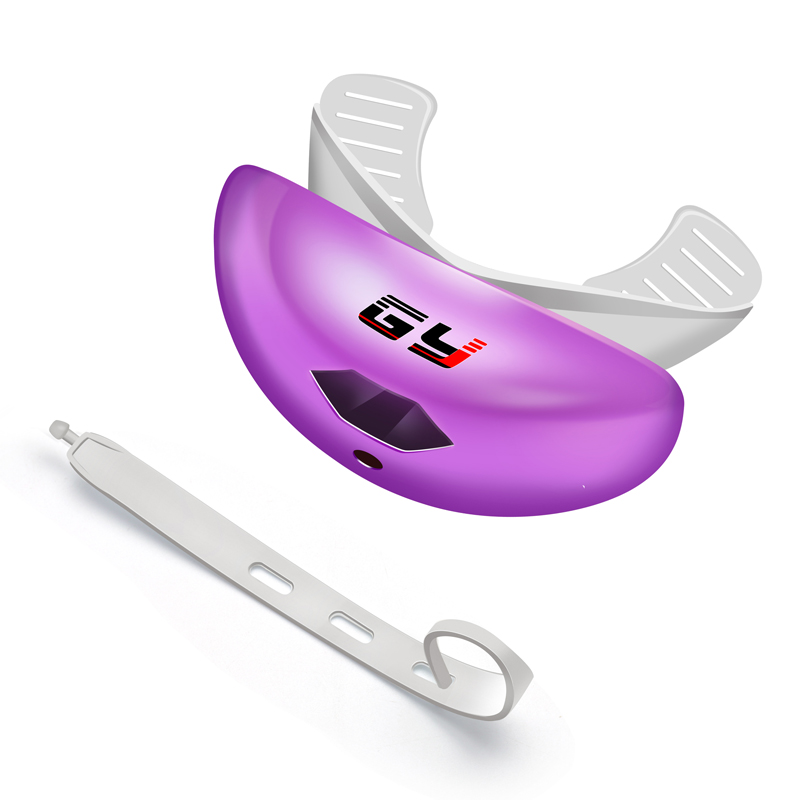 Púrpura Protector de dientes personalizado Protector bucal de fútbol americano